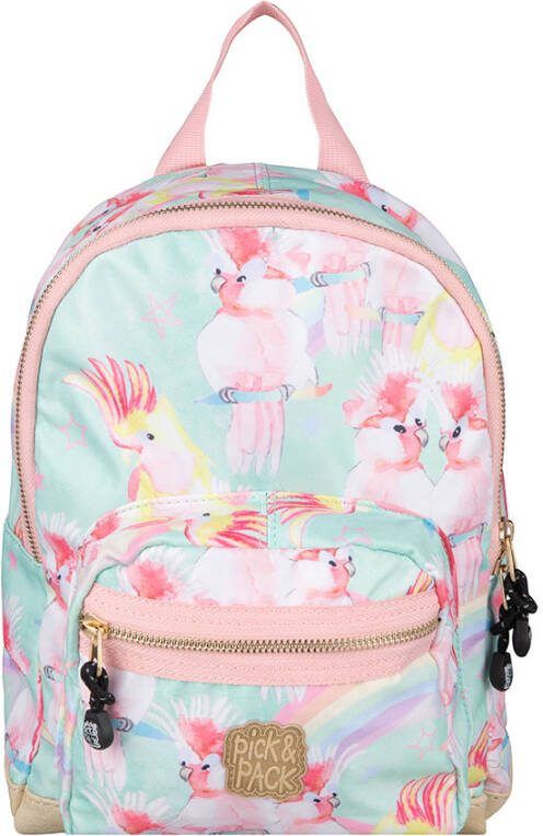 Pick and Pack Pick & Pack Unicorn Birds kinderrugzak S soft green