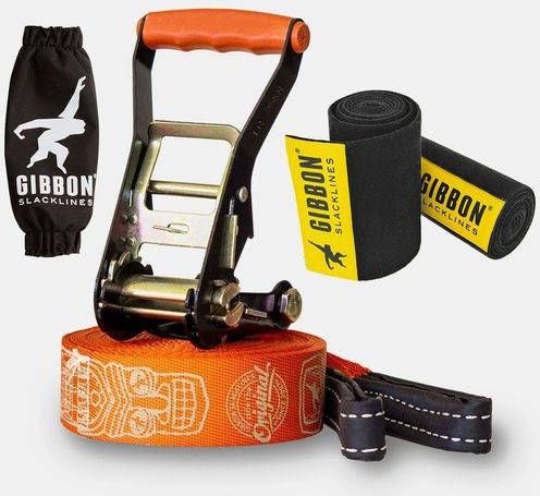 Gibbon Travel Line Treewear Set Slackline Oranje