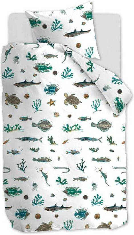 Beddinghouse Kids Deep In The Sea Dekbedovertrek Katoen 1 persoons(140x200/220 Cm + 1 Sloop) Blue