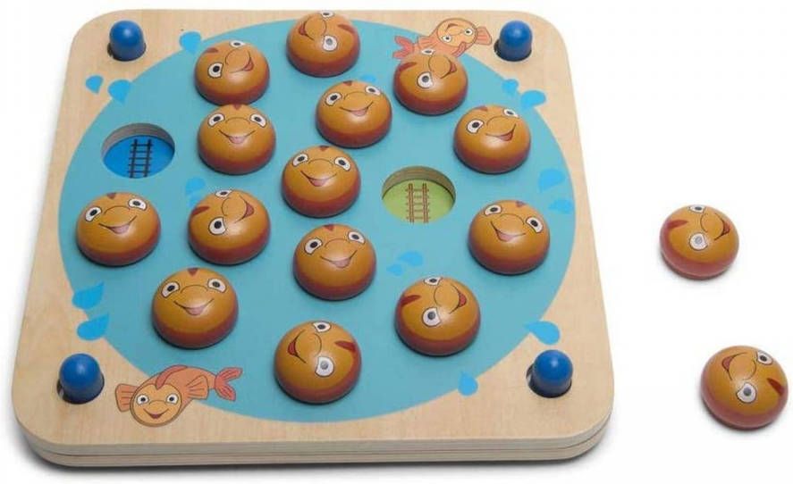 BS Toys Memory spel Memo Vissen 26 X 26 Cm Hout/karton 20 delig