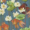 DUTCH WALLCOVERINGS Behang Fish/flower Blauw online kopen