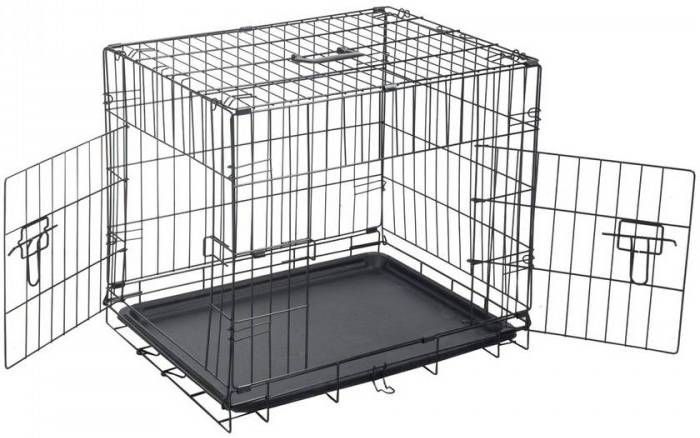 Lizzely Garden & Living Hondenbench Sterk 105x70x77cm Bench Hond 2 Deuren