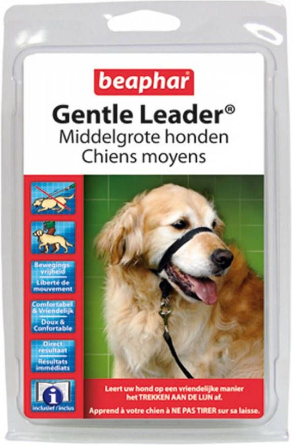 Dobeno Beaphar Opvoedingshalsband Gentle Leader 56 Cm Nylon Zwart