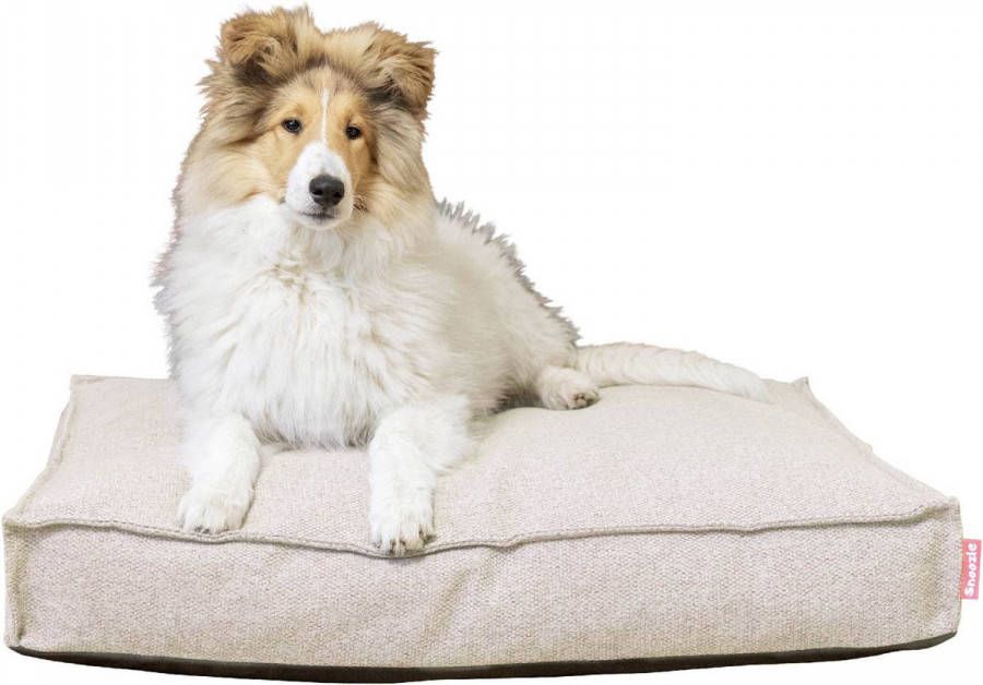 Snoozle Orthopedische Hondenmand Zacht En Luxe Hondenkussen Hondenbed Wasbaar Hondenmanden 120 X 90 Cm Beige