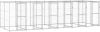 VIDAXL Hondenkennel 14, 52 m&#xB2, gegalvaniseerd staal online kopen