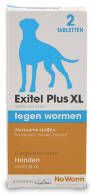 Exil No Worm Exitel Hond Anti wormenmiddel 2 tab Vanaf 17.5 Kg Large
