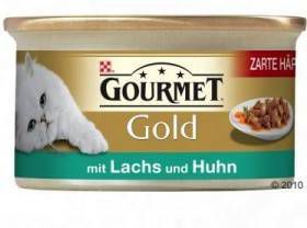 Gourmet Gold met zalm en kip in saus kattenvoer 2 trays(48 x 85 gr )