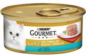 Gourmet Gold Hartig Torentje met tonijn 85g 2 trays(48 x 85 gr )