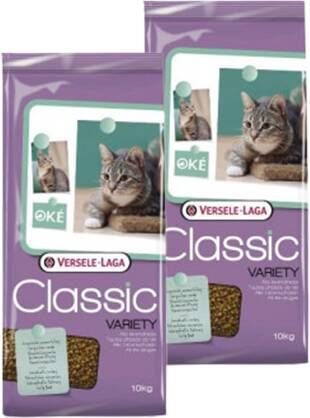 Overige merken Versele Laga Classic Variety Kat 4 mix kattenvoer 2 x 10 kg