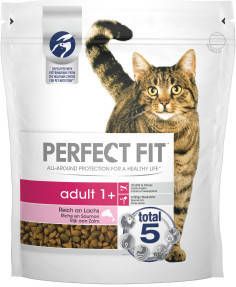 Perfect Fit Adult 1+ met zalm kattenvoer 2 x 750 gram