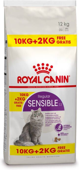 Royal Canin Sensible 33 Kattenvoer 10+2 kg Bonusbag