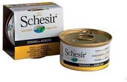 Schesir Kat Blik Gelei Vis 85 g Kattenvoer Tonijn&Surimi