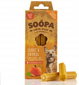 Soopa Dental Sticks Pompoen & Wortel hondensnack Per stuk