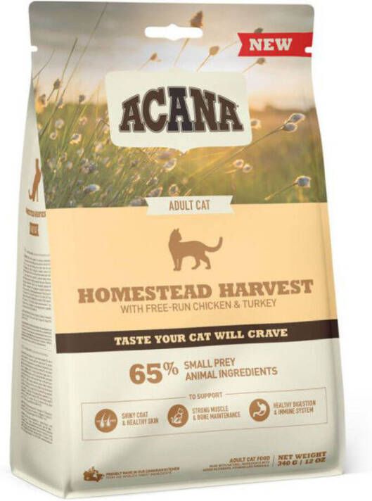 Acana Cat Homestead Harvest Kip&Kalkoen Kattenvoer 4.5 kg