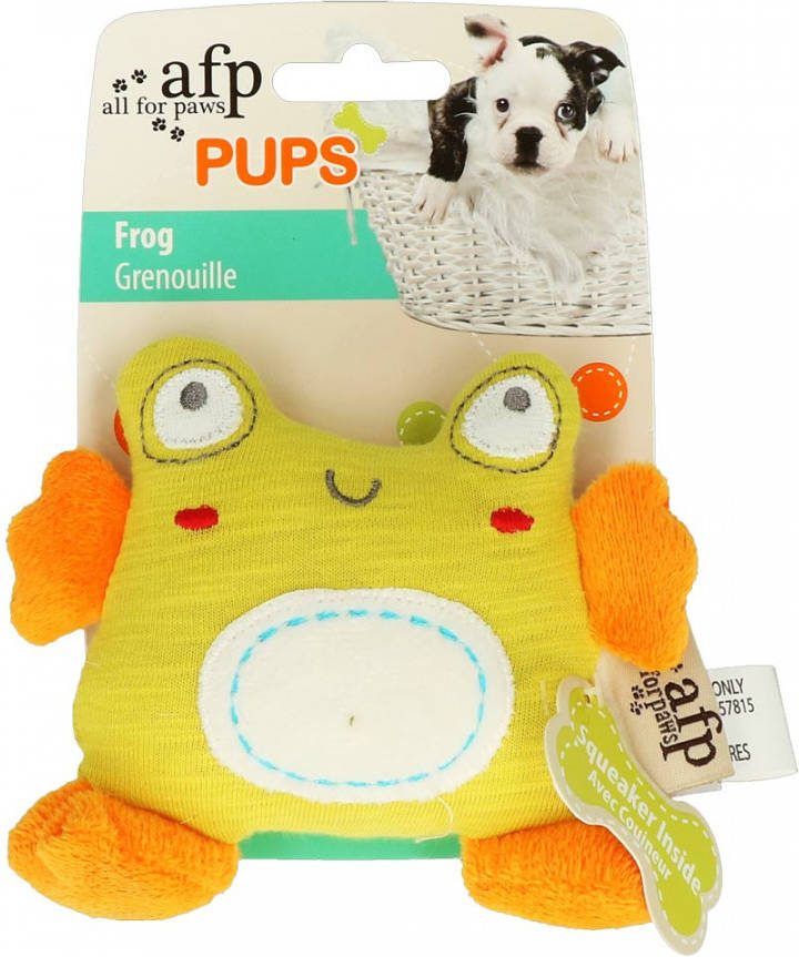 All For Paws Pups Frog Hondenspeelgoed 11x11.5x4.5 cm