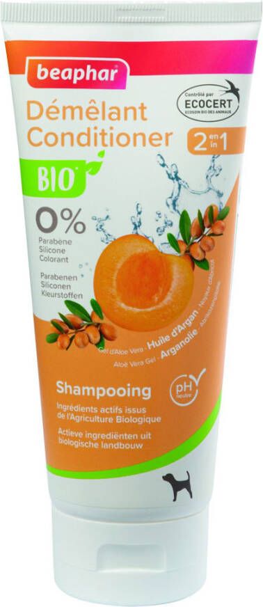 Beaphar Bio Shampoo Tube Conditioner 2 In 1 Hond Hondenvachtverzorging 200 ml