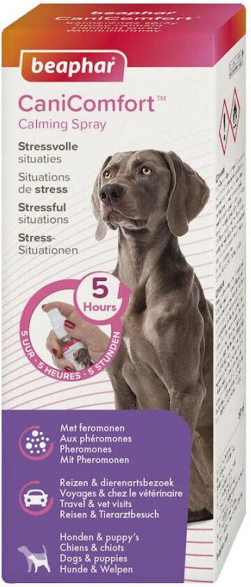 Beaphar Canicomfort Kalmerende Spray Anti stressmiddel 60 ml
