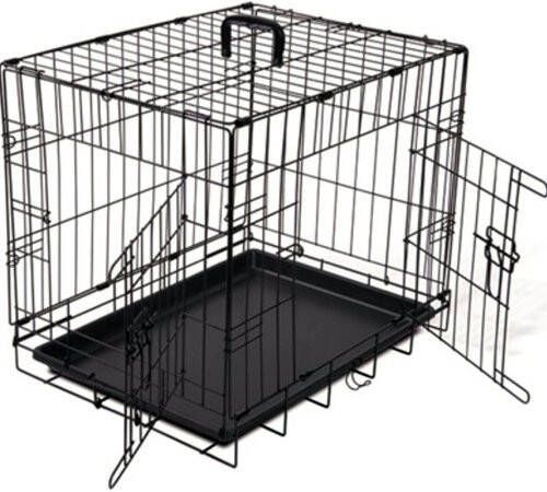 Homestyle Bench 2 Deurs Zwart Hondenbench 63x44x50.5 cm