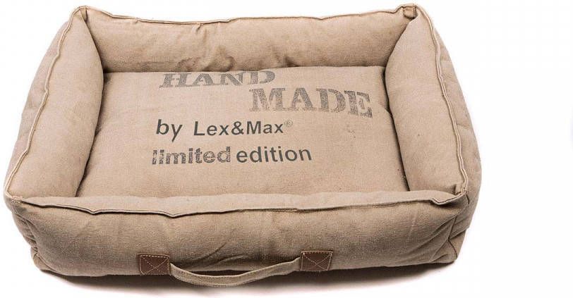 Lex & Max Hondenmand Handmade 100 X 75 X 20 Cm Canvas Beige