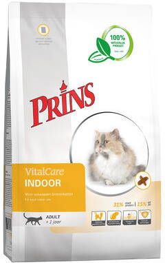 Prins VitalCare Indoor kattenvoer 10 kg + gratis Prins NatureCare blik kattenvoer