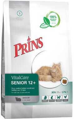 Prins VitalCare Senior 12+ kattenvoer 5 kg + gratis Prins NatureCare blik kattenvoer