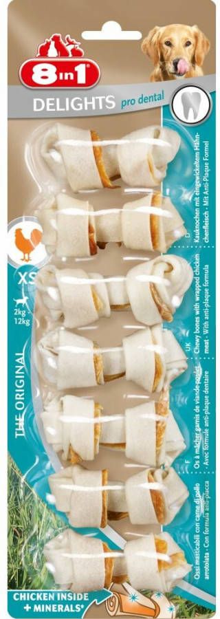 8in1 Pro dental bones hondensnacks XS Per 3 verpakkingen