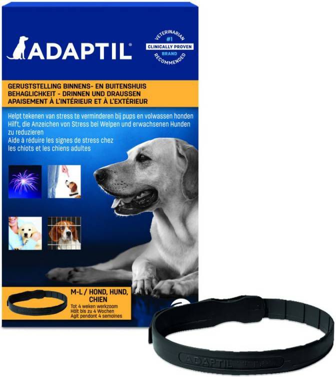 Adaptil Anti Stress Band Hond 70 cm Anti stressmiddel M/L Hals Tot 62.5 Cm