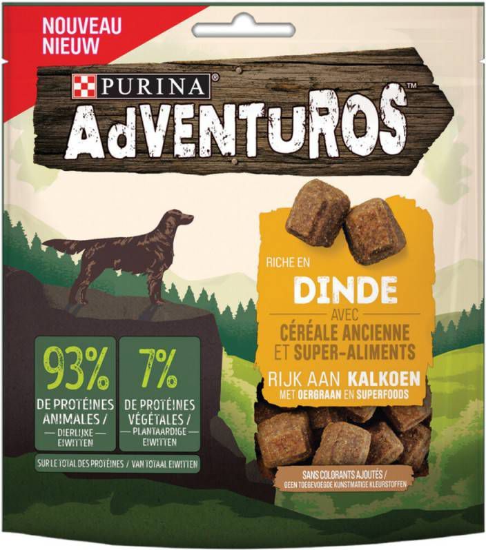 Purina Adventuros met kalkoen hondensnacks 3 x 90 gr