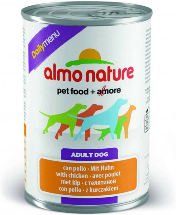 Almo Nature 24x Daily Hondenvoer Kip 400 gr