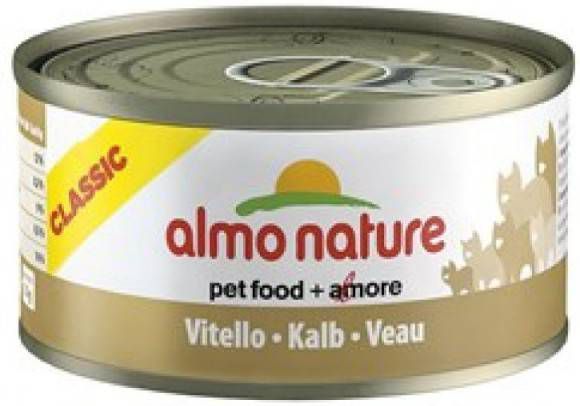 Almo Nature Hfc Cat Natural Blik 70 g Kattenvoer Kalfsvlees Hfc