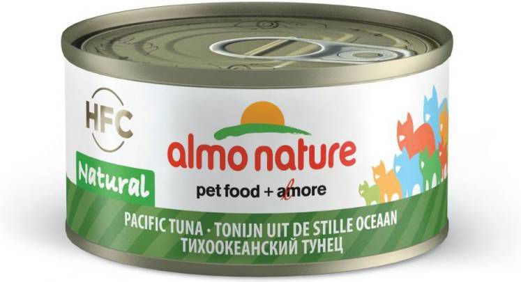 Almo Nature Hfc Cat Natural Blik 70 g Kattenvoer Tonijn Stille Oceaan Hfc