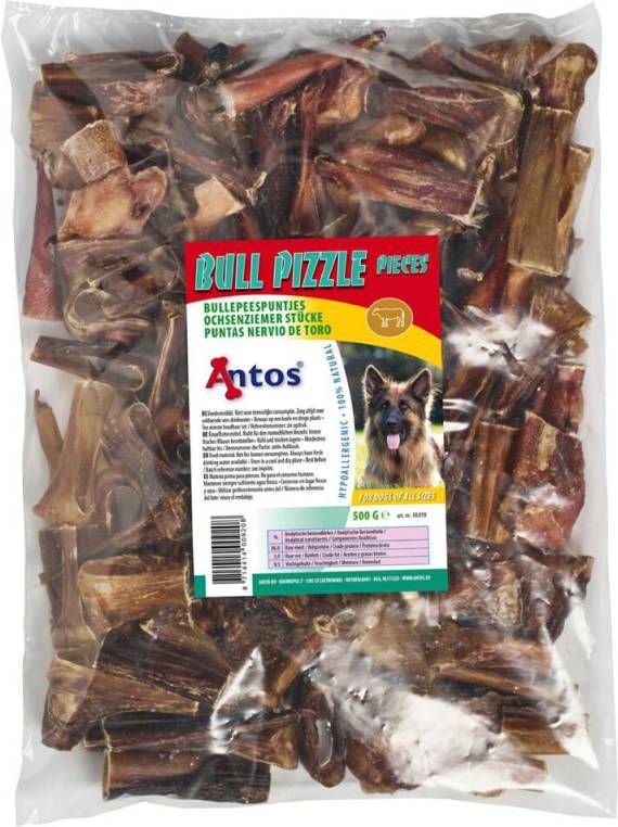 Antos Bullepeespuntjes Hondensnacks Rund 500 g