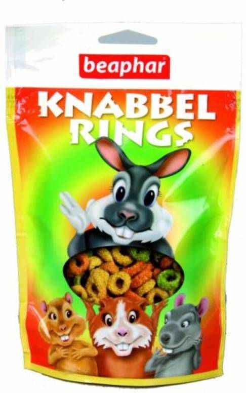 Beaphar 12x Knabbelringetjes voor Knaagdieren 75 gr