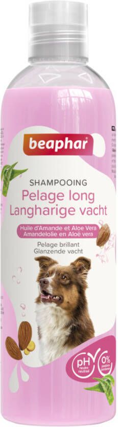 Beaphar 6x Shampoo Hond Langharige Vacht 250 ml