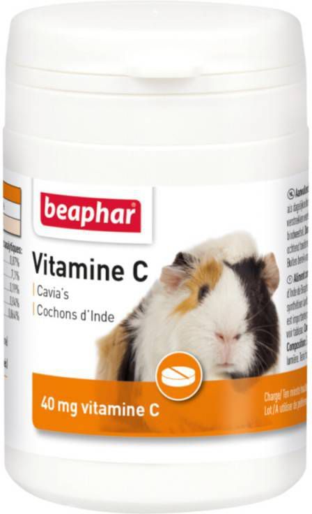Beaphar Vitamine C Tabletten Supplement Sinaasappel 180 stuks