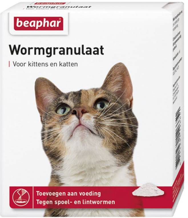 Beaphar Wormgranulaat Kat Anti wormenmiddel per stuk 0.7 Tot 6 Kg