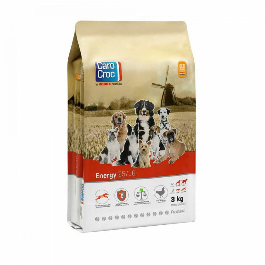CaroCroc Energy Vlees&Gevogelte Hondenvoer 15 kg