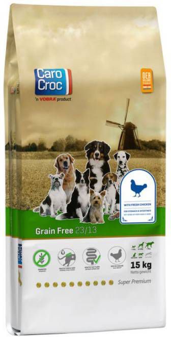 CaroCroc Grain Free Gevogelte&Aardappel&Bieten Hondenvoer 15 kg