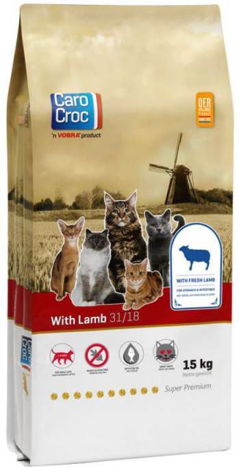 CaroCroc 31/18 with Lamb kattenvoer 2 x 15 kg