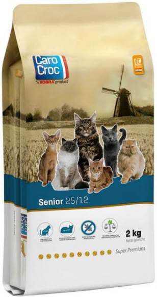 CaroCroc Kat Senior 25/12 Kattenvoer 2 kg