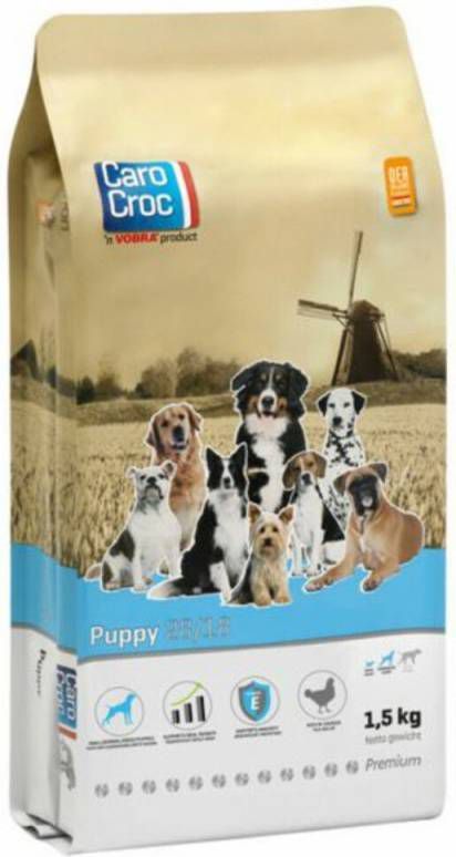 CaroCroc Puppy Gevogelte&Rijst Hondenvoer 1.5 kg