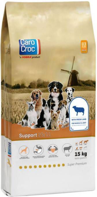 CaroCroc Support Gevogelte&Granen&Lam Hondenvoer 15 kg