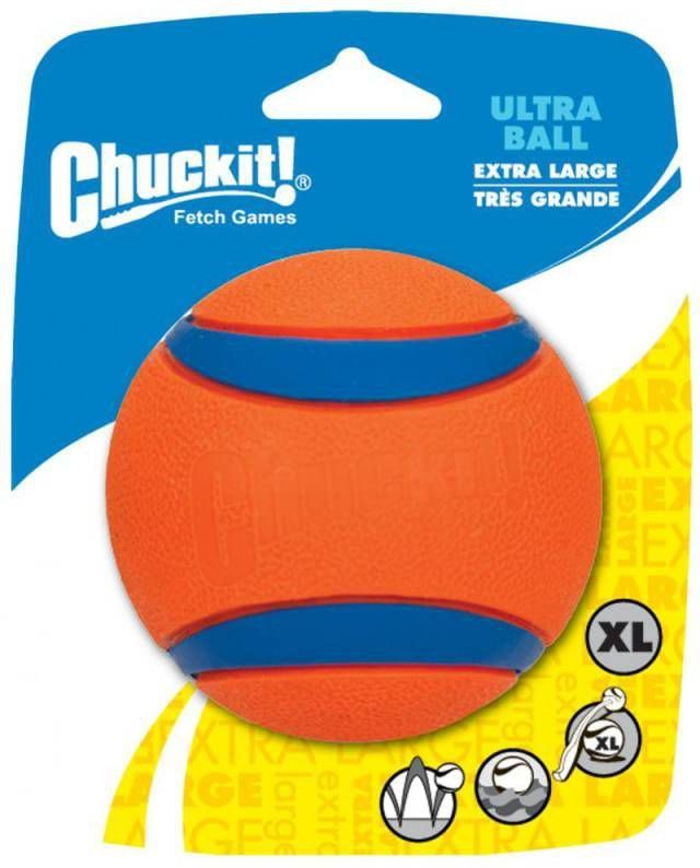 Chuckit Ultra Ball Hondenspeelgoed Ø9 cm Oranje Blauw