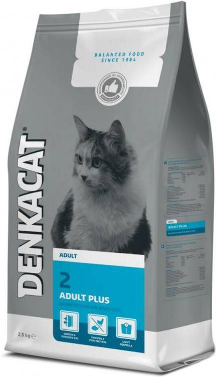 Denkacat Adult Plus Kattenvoer Kalkoen Vis 2.5 kg