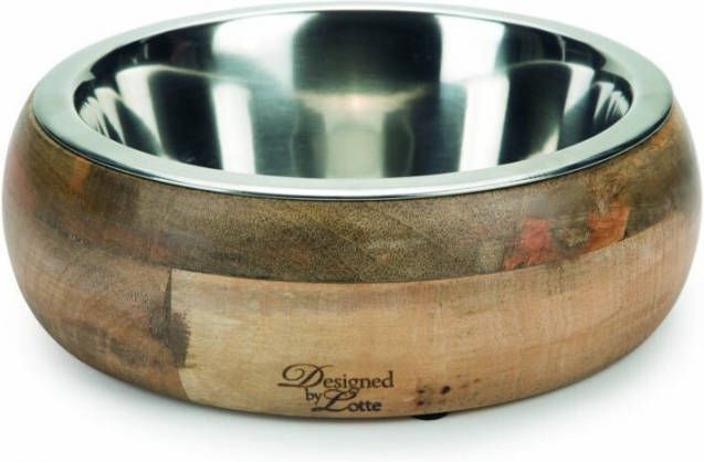 Designed by Lotte Houten Eet en Drinkbak Mandira 21 cm