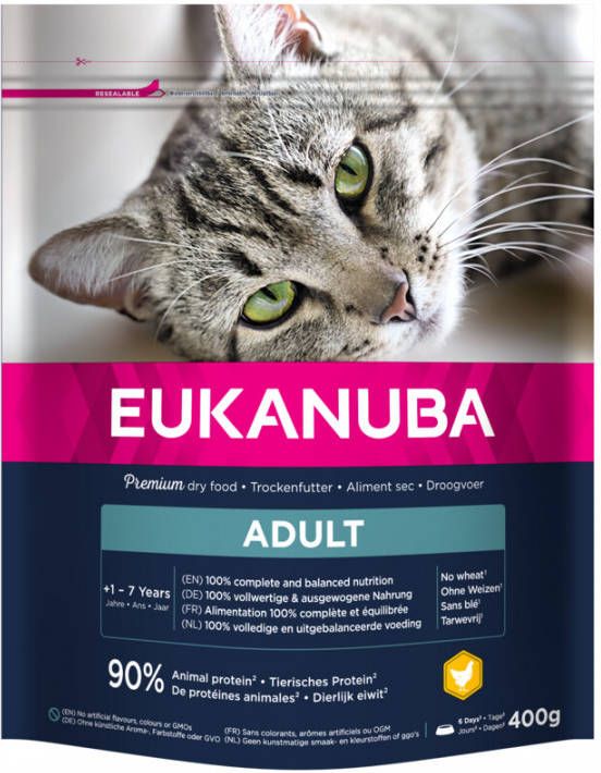 Eukanuba 7x Kattenvoer Adult Top Condition 1+ 400 gr