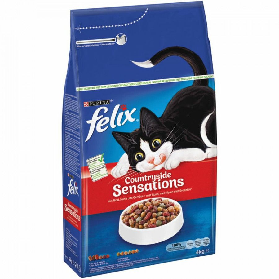 FELIX Countryside Sensations Rund, Kip&amp, Groenten Kattenvoer 1 kg