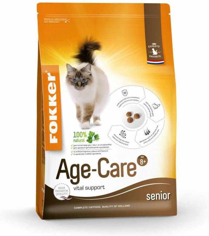 Fokker 3x Age Care Kattenvoer Gevogelte 2, 5 kg