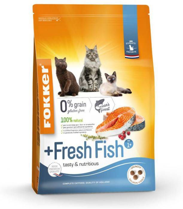 Fokker 3x Cat Fresh Fish Kattenvoer Verse Zalm 2, 5 kg