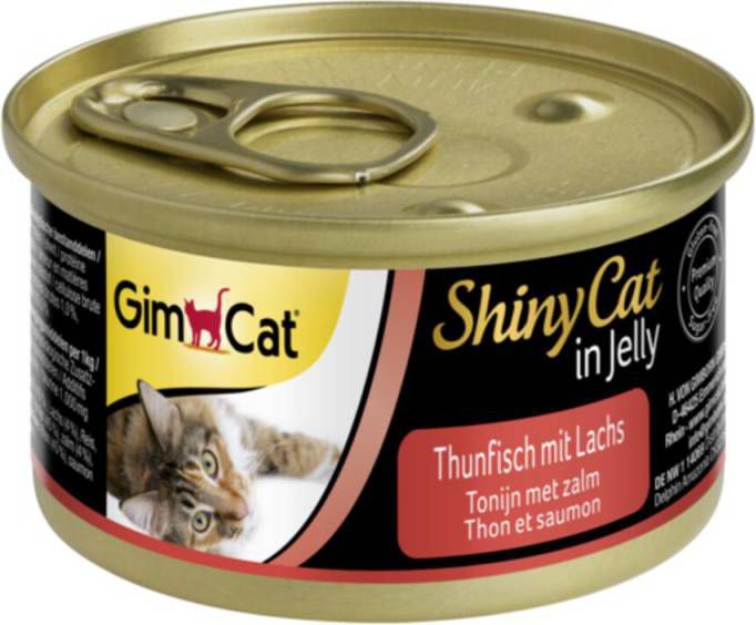 GimCat Shinycat In Jelly 70 g Kattenvoer Tonijn&Zalm